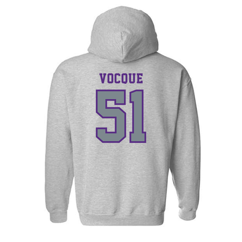 Central Arkansas - NCAA Football : Kyle Vocque - Classic Shersey Hooded Sweatshirt-1