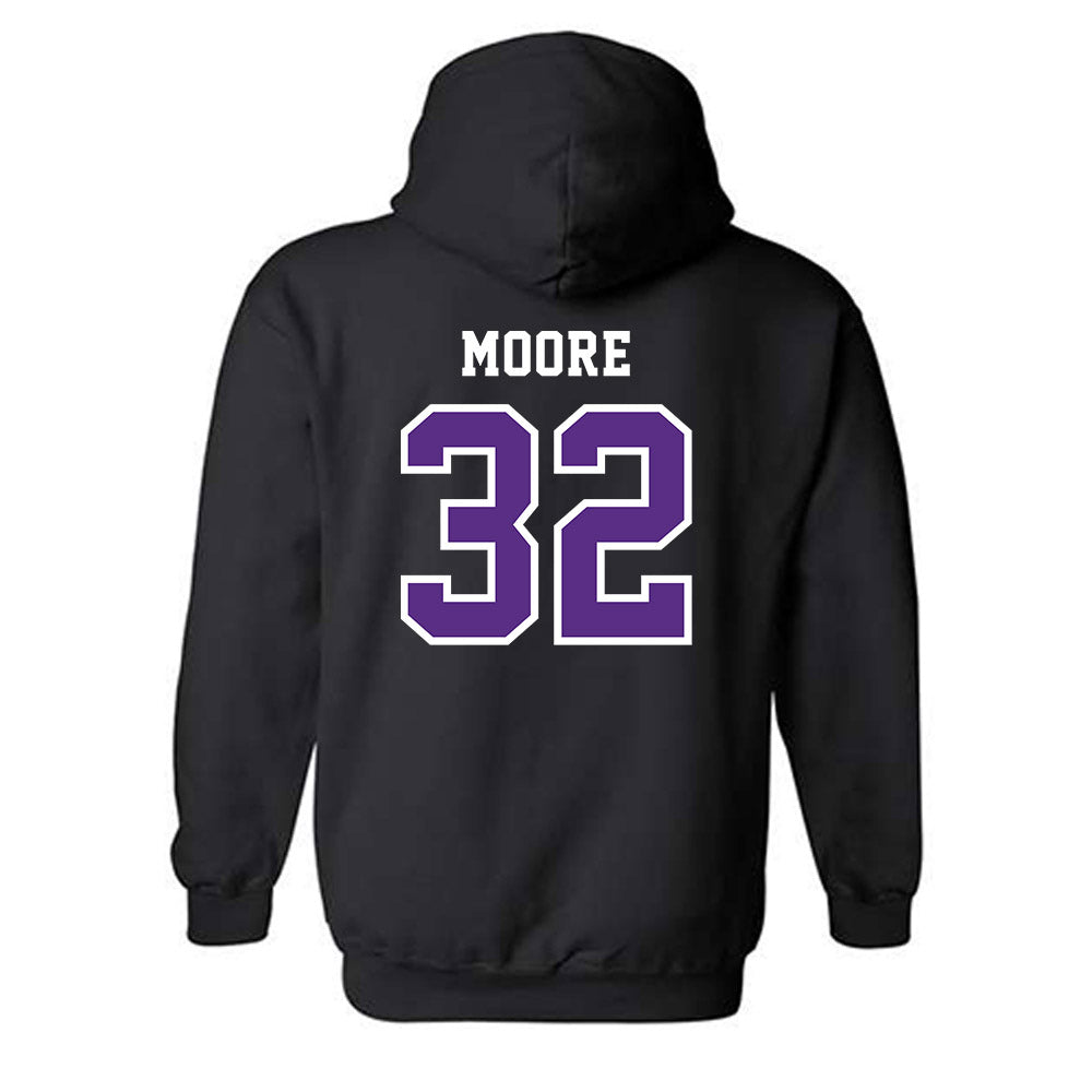 Central Arkansas - NCAA Men's Basketball : Luke Moore - Classic Shersey Hooded Sweatshirt-1