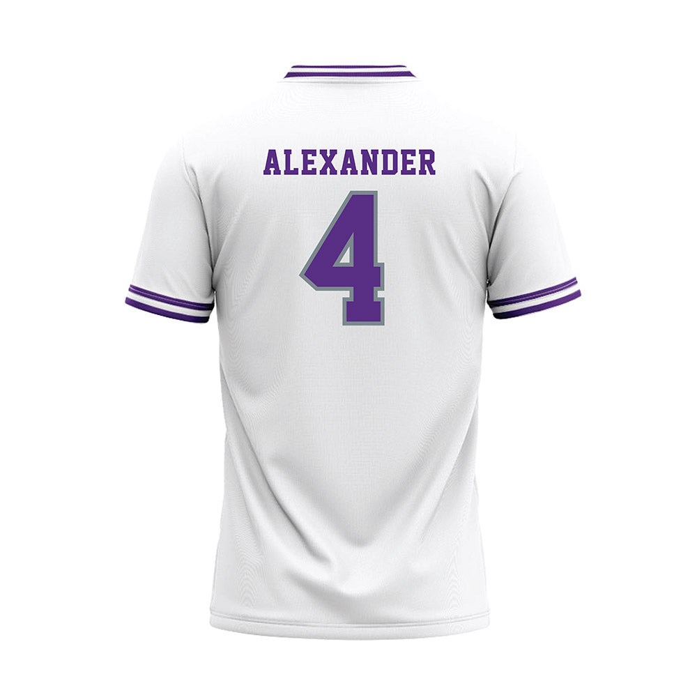 Central Arkansas - NCAA Baseball : Carter Alexander - White Baseball Jersey-1