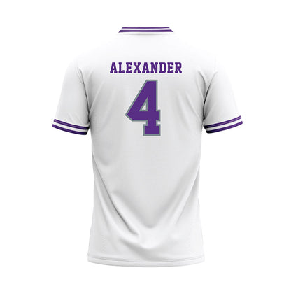 Central Arkansas - NCAA Baseball : Carter Alexander - White Baseball Jersey-1