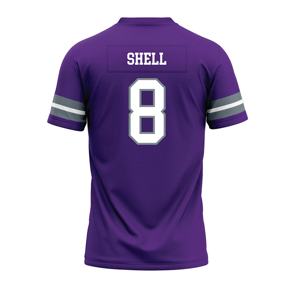 Central Arkansas - NCAA Football : JaKobe Shell - Purple Premium Football Jersey-1