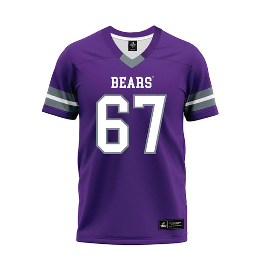 Central Arkansas - NCAA Football : Walker Baty - Purple Premium Football Jersey-0