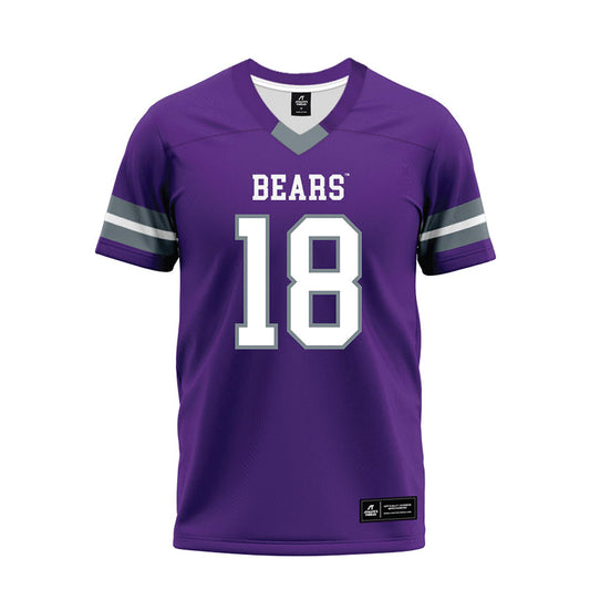 Central Arkansas - NCAA Football : Dude Person - Purple Premium Football Jersey-0