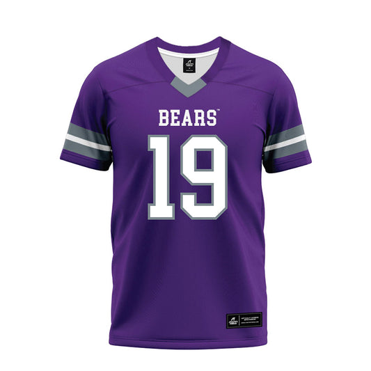 Central Arkansas - NCAA Football : Desmond Davidson - Purple Premium Football Jersey-0