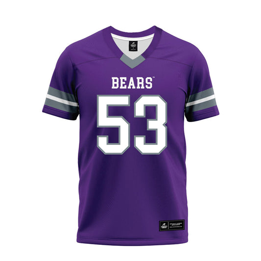 Central Arkansas - NCAA Football : Jayce Quirin - Purple Premium Football Jersey-0