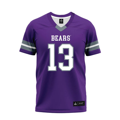 Central Arkansas - NCAA Football : Caleb Koger - Purple Premium Football Jersey-0