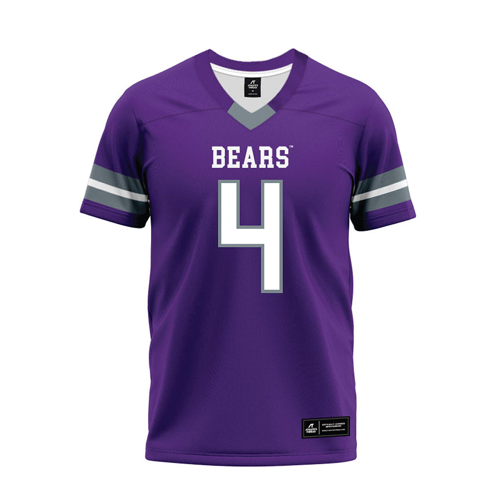 Central Arkansas - NCAA Football : Triston Edwards - Purple Premium Football Jersey-0
