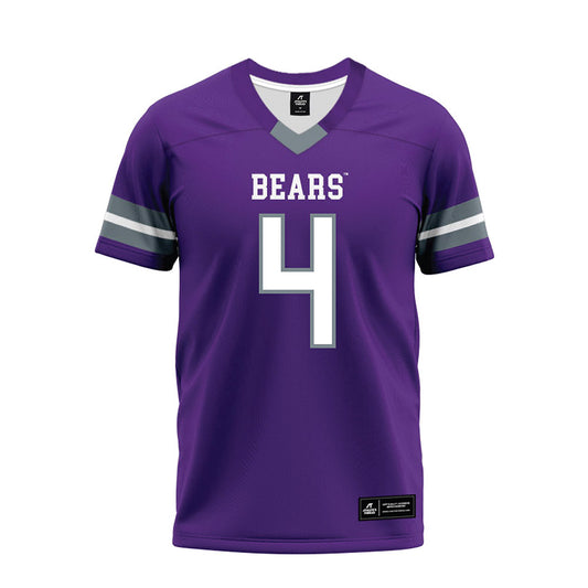 Central Arkansas - NCAA Football : Triston Edwards - Purple Premium Football Jersey-0