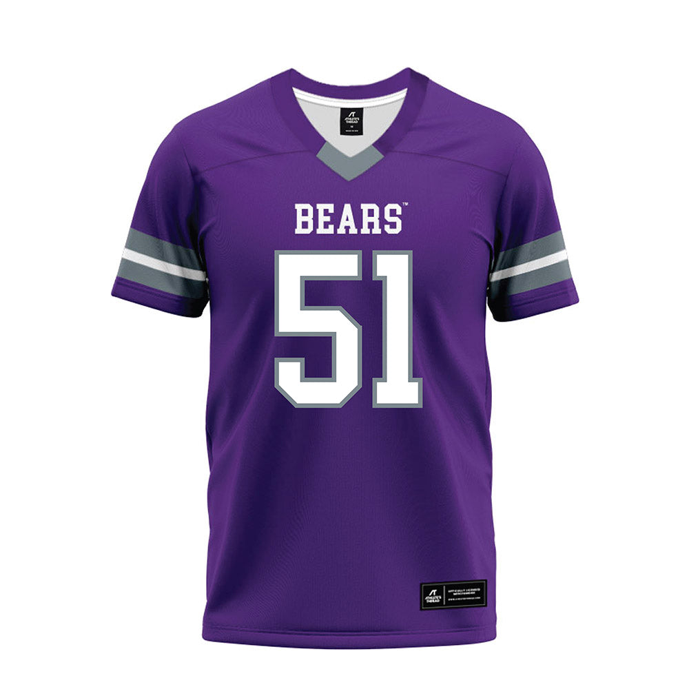 Central Arkansas - NCAA Football : Kyle Vocque - Purple Premium Football Jersey-0
