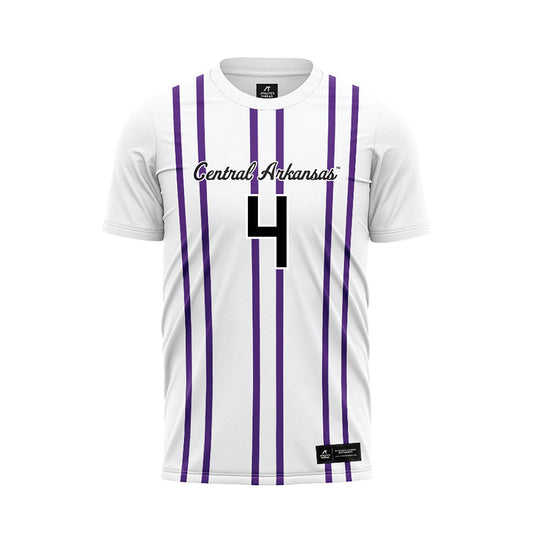 Central Arkansas - NCAA Men's Soccer : Elijah Bishop - White Soccer Jersey-0