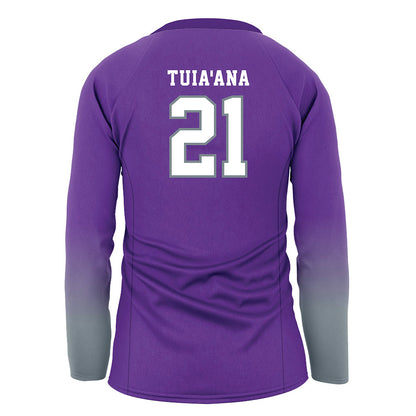 Central Arkansas - NCAA Women's Volleyball : Gabby Tuia'ana - Purple Volleyball Jersey-1
