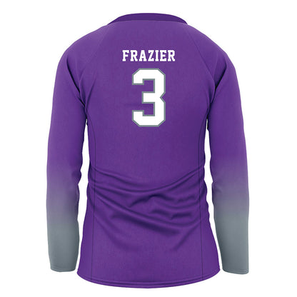 Central Arkansas - NCAA Women's Volleyball : Karlyn Frazier - Purple Volleyball Jersey-1