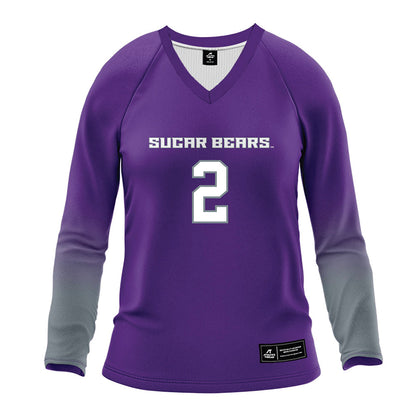 Central Arkansas - NCAA Women's Volleyball : Trinity Hamilton - Purple Volleyball Jersey-0
