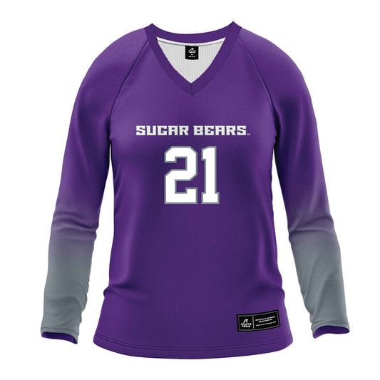 Central Arkansas - NCAA Women's Volleyball : Gabby Tuia'ana - Purple Volleyball Jersey-0