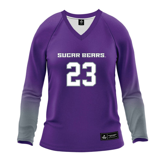 Central Arkansas - NCAA Women's Volleyball : Sophie Skinner - Purple Volleyball Jersey-0