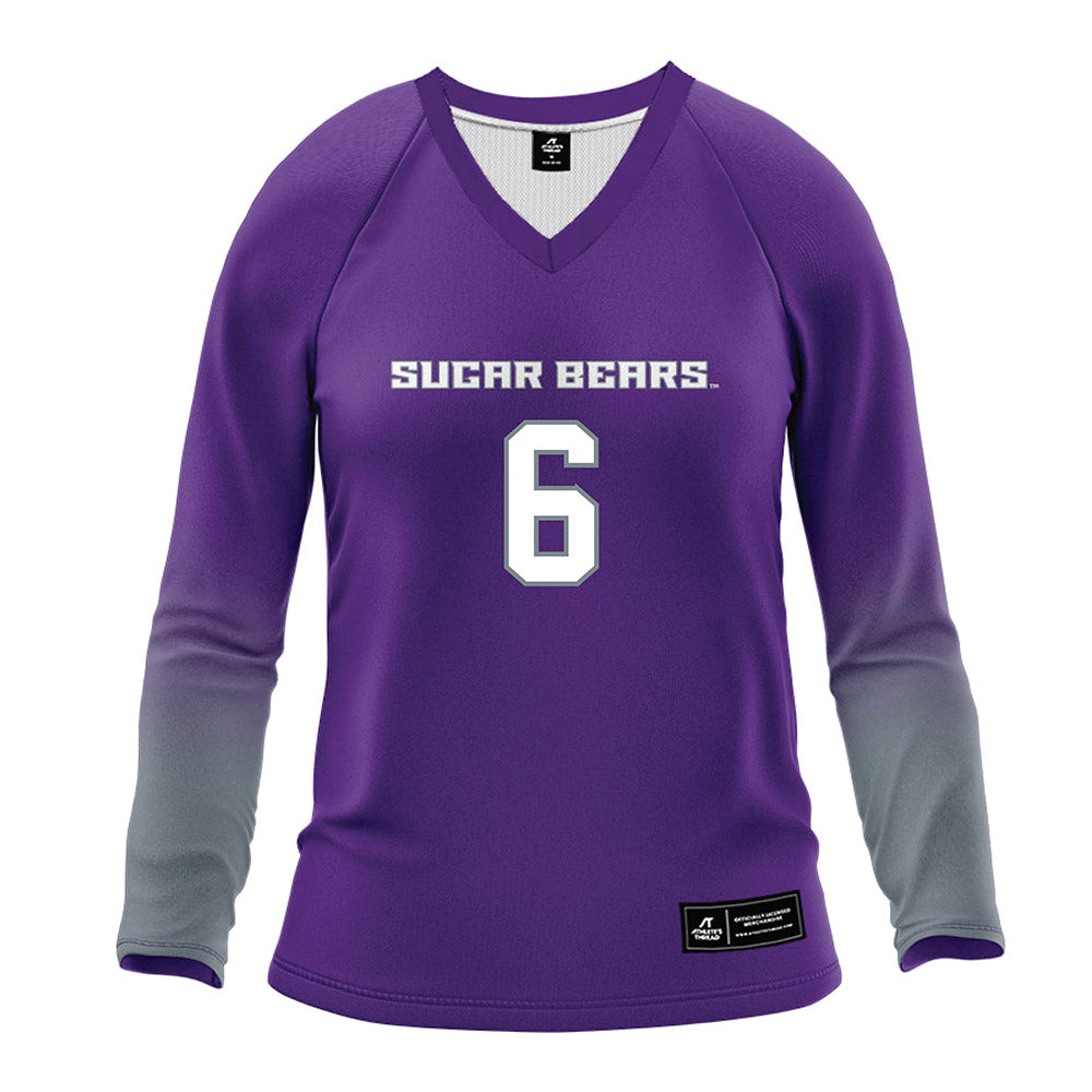 Central Arkansas - NCAA Women's Volleyball : Caylan Koons - Purple Volleyball Jersey-0
