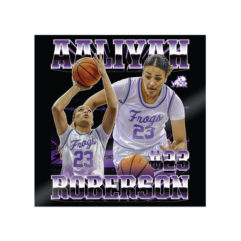 TCU - NCAA Women's Basketball : Aaliyah Roberson - Player Collage Sticker-0