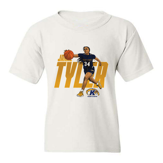 Kent State - NCAA Women's Basketball : Janae Tyler - Individual Caricature Youth T-Shirt-0