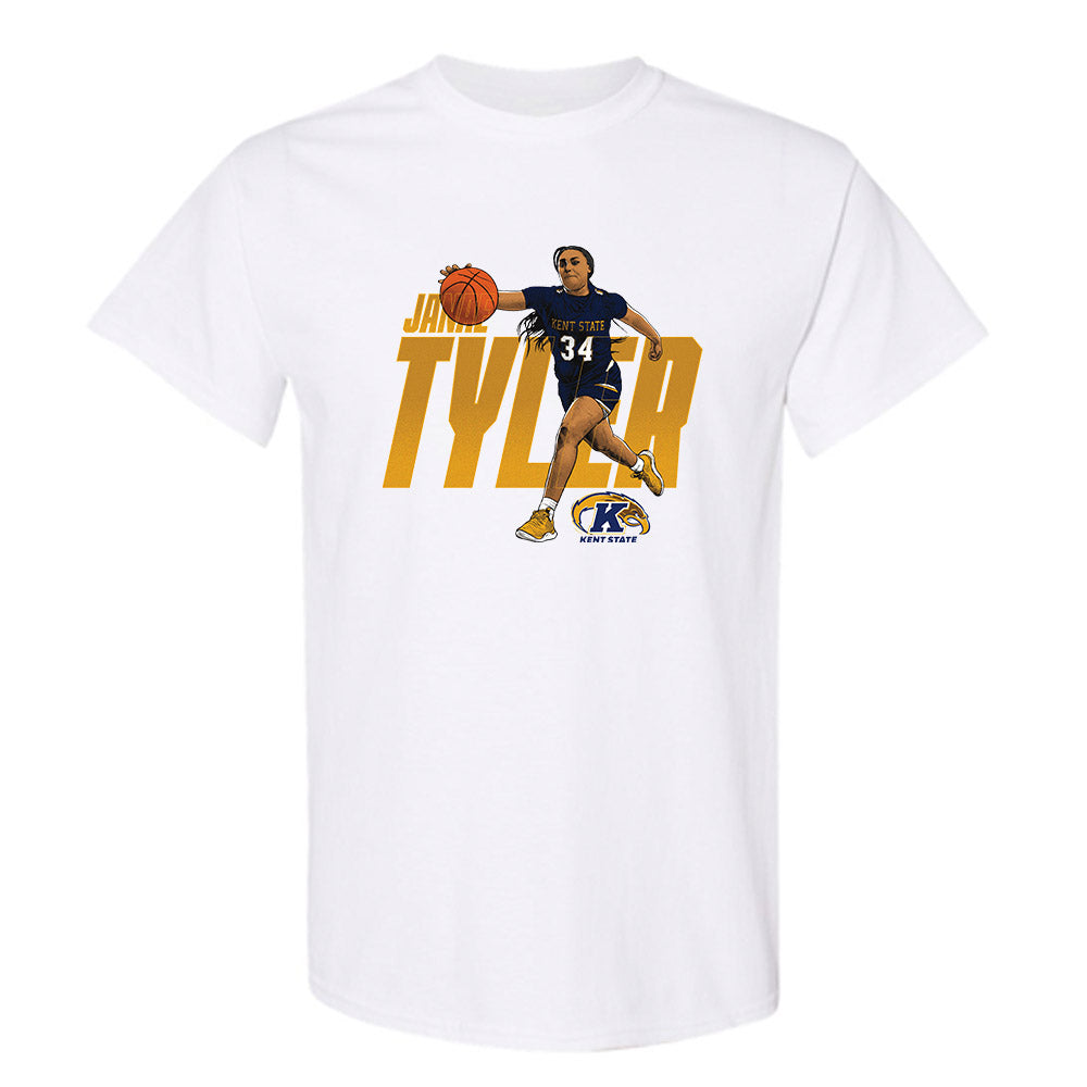 Kent State - NCAA Women's Basketball : Janae Tyler - Individual Caricature T-Shirt-0