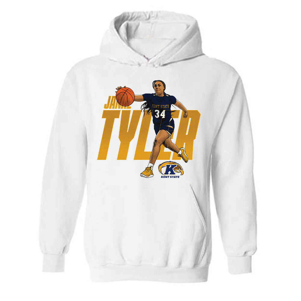 Kent State - NCAA Women's Basketball : Janae Tyler - Individual Caricature Hooded Sweatshirt-0