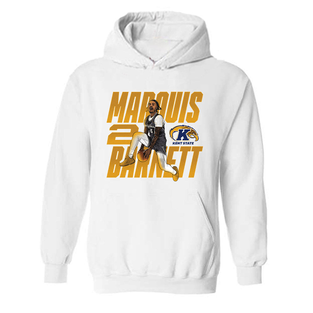 Kent State - NCAA Men's Basketball : Marquis Barnett - Hooded Sweatshirt-0