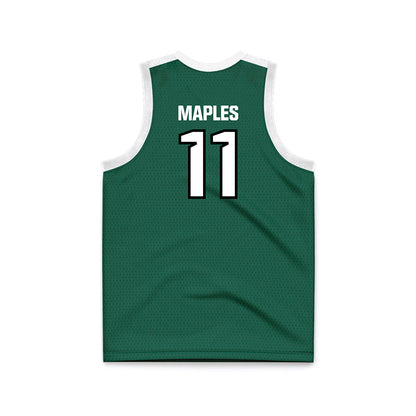 Cleveland State - NCAA Women's Basketball : Colbi Maples - Green Basketball Jersey-1