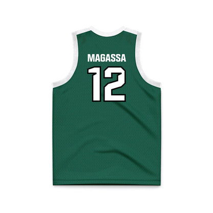 Cleveland State - NCAA Women's Basketball : Ayisse Magassa - Green Basketball Jersey-1