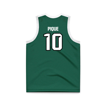 Cleveland State - NCAA Women's Basketball : Paula Pique - Green Basketball Jersey-1