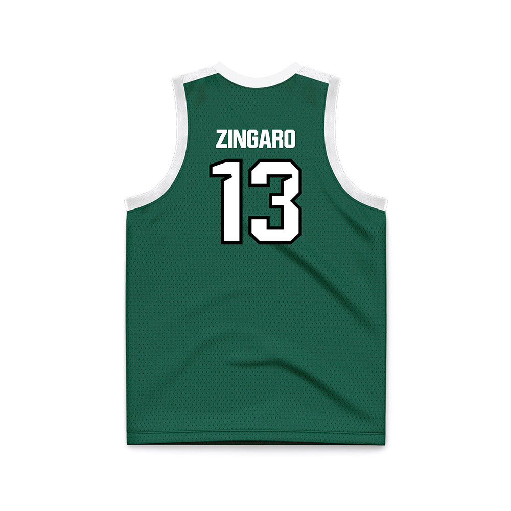 Cleveland State - NCAA Women's Basketball : Izabella Zingaro - Green Basketball Jersey-1
