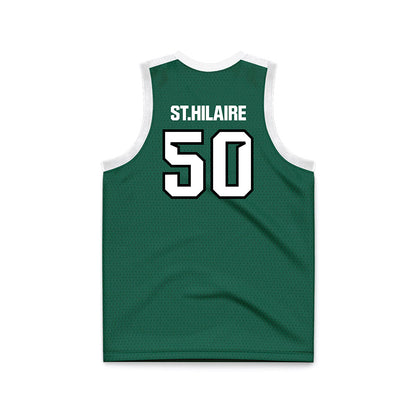 Cleveland State - NCAA Men's Basketball : Kevo St.Hilaire - Green Basketball Jersey-1