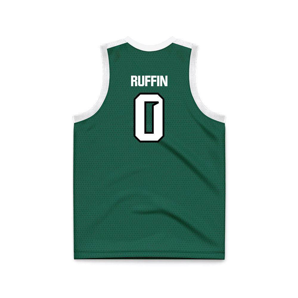 Cleveland State - NCAA Women's Basketball : Queen Ruffin - Green Basketball Jersey-1