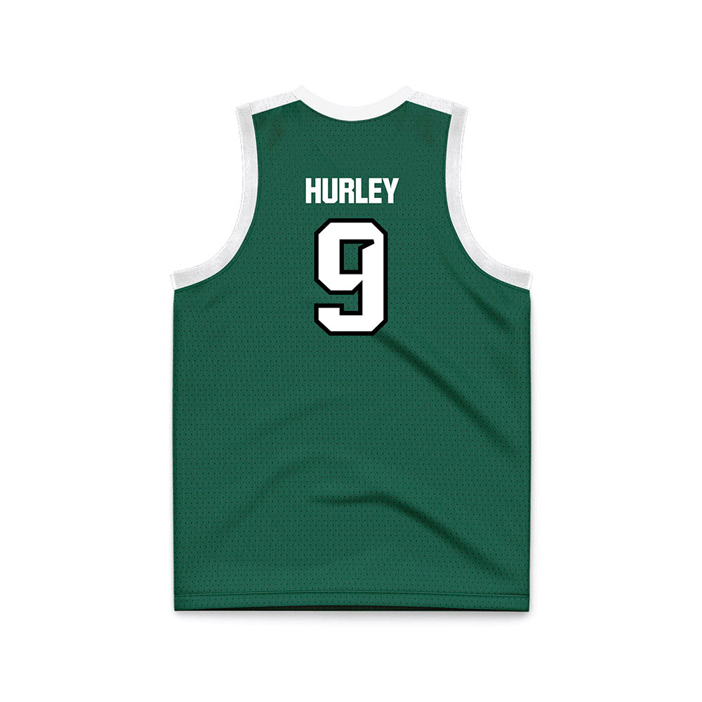 Cleveland State - NCAA Women's Basketball : Sarah Hurley - Green Basketball Jersey-1