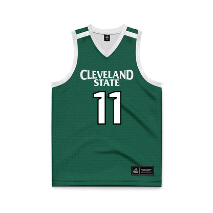 Cleveland State - NCAA Women's Basketball : Colbi Maples - Green Basketball Jersey-0
