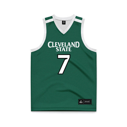 Cleveland State - NCAA Women's Basketball : Hanna Medina Kajevic - Green Basketball Jersey-0