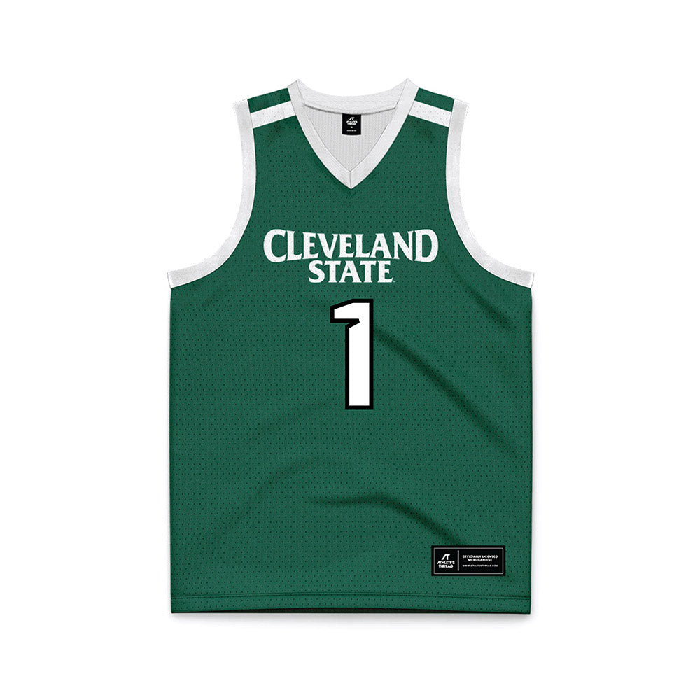 Cleveland State - NCAA Women's Basketball : Colby Guinta - Green Basketball Jersey-0