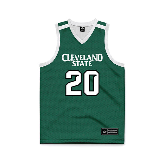 Cleveland State - NCAA Women's Basketball : Laurel Rockwood - Green Basketball Jersey-0
