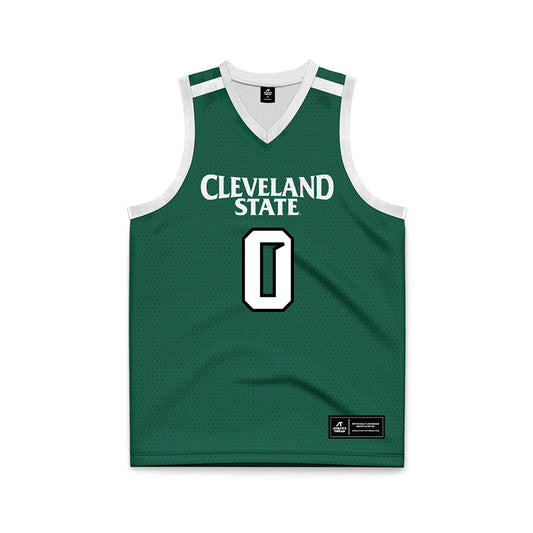 Cleveland State - NCAA Women's Basketball : Queen Ruffin - Green Basketball Jersey-0