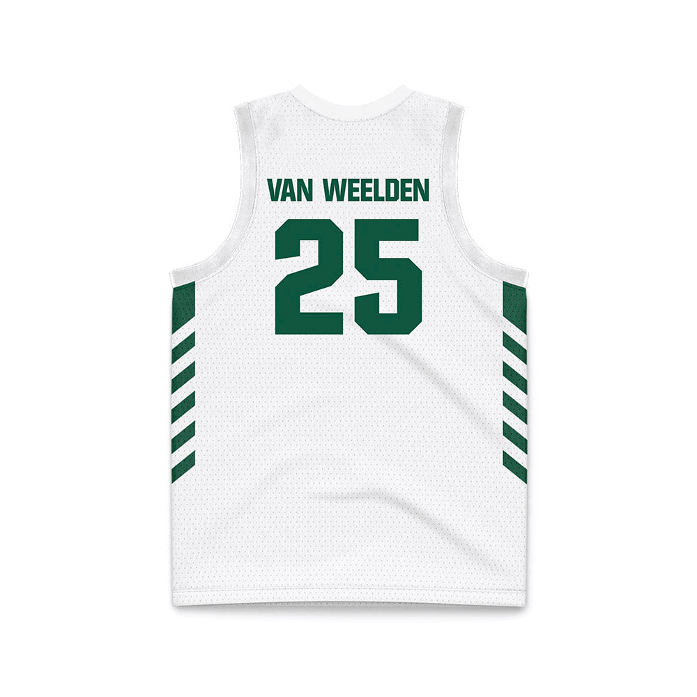 Cleveland State - NCAA Women's Basketball : Ella Van Weelden - White Basketball Jersey-1