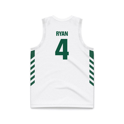 Cleveland State - NCAA Men's Basketball : Preist Ryan - White Basketball Jersey-1