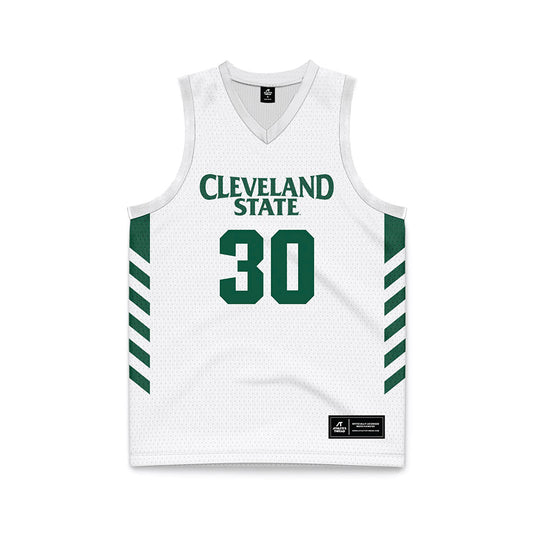 Cleveland State - NCAA Women's Basketball : Macey Fegan - White Basketball Jersey-0