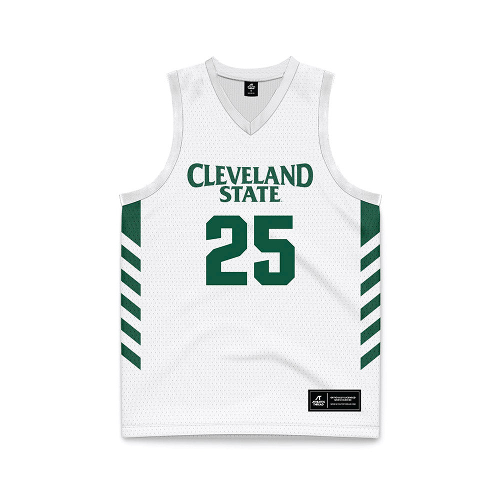 Cleveland State - NCAA Women's Basketball : Ella Van Weelden - White Basketball Jersey-0