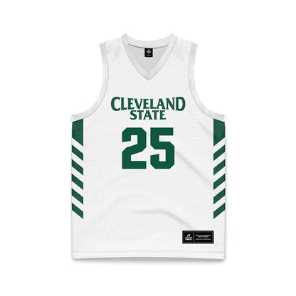 Cleveland State - NCAA Women's Basketball : Ella Van Weelden - White Basketball Jersey-0