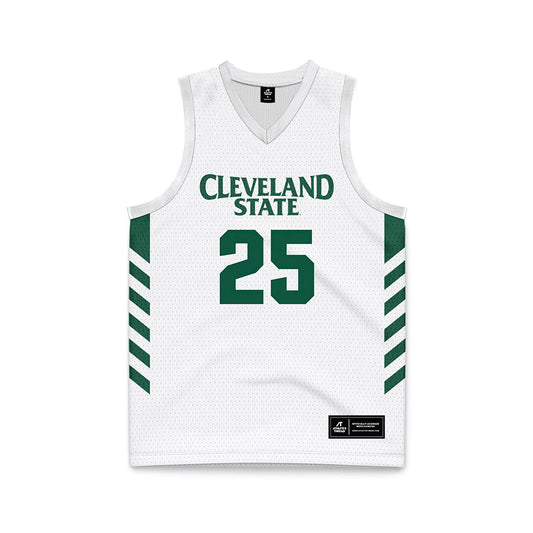 Cleveland State - NCAA Women's Basketball : Ella Van Weelden - White Basketball Jersey-0