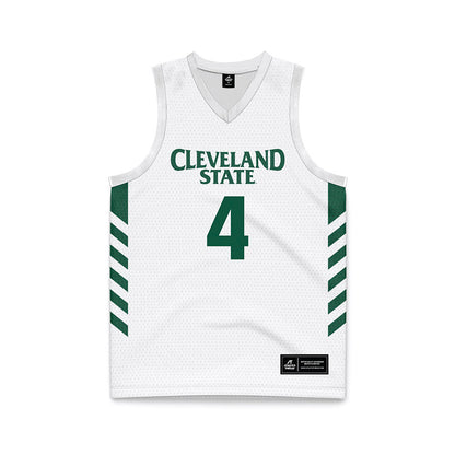 Cleveland State - NCAA Men's Basketball : Preist Ryan - White Basketball Jersey-0