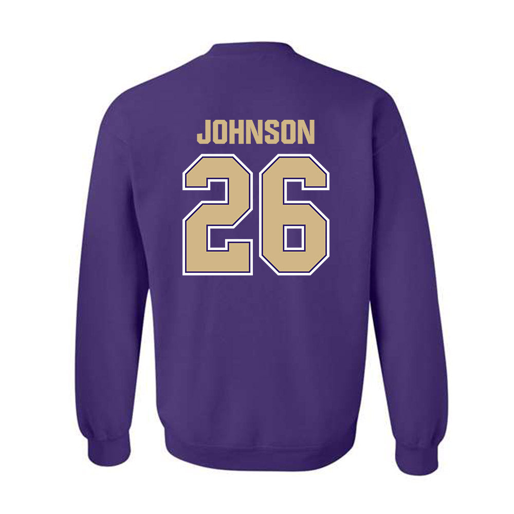 Washington - NCAA Football : Elias Johnson - Classic Shersey Crewneck Sweatshirt-1