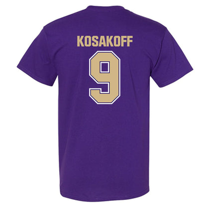 Washington - NCAA Men's Soccer : Charlie Kosakoff - Classic Shersey T-Shirt-1