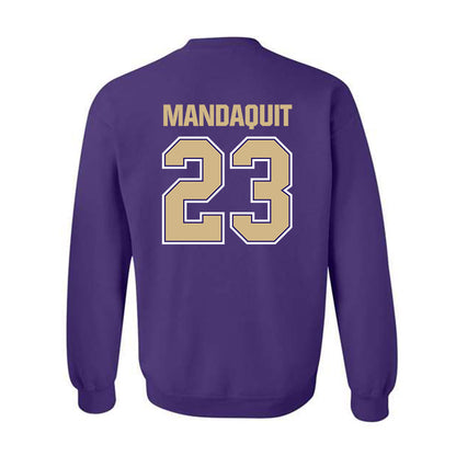 Washington - NCAA Men's Basketball : JJ Mandaquit - Classic Shersey Crewneck Sweatshirt-1