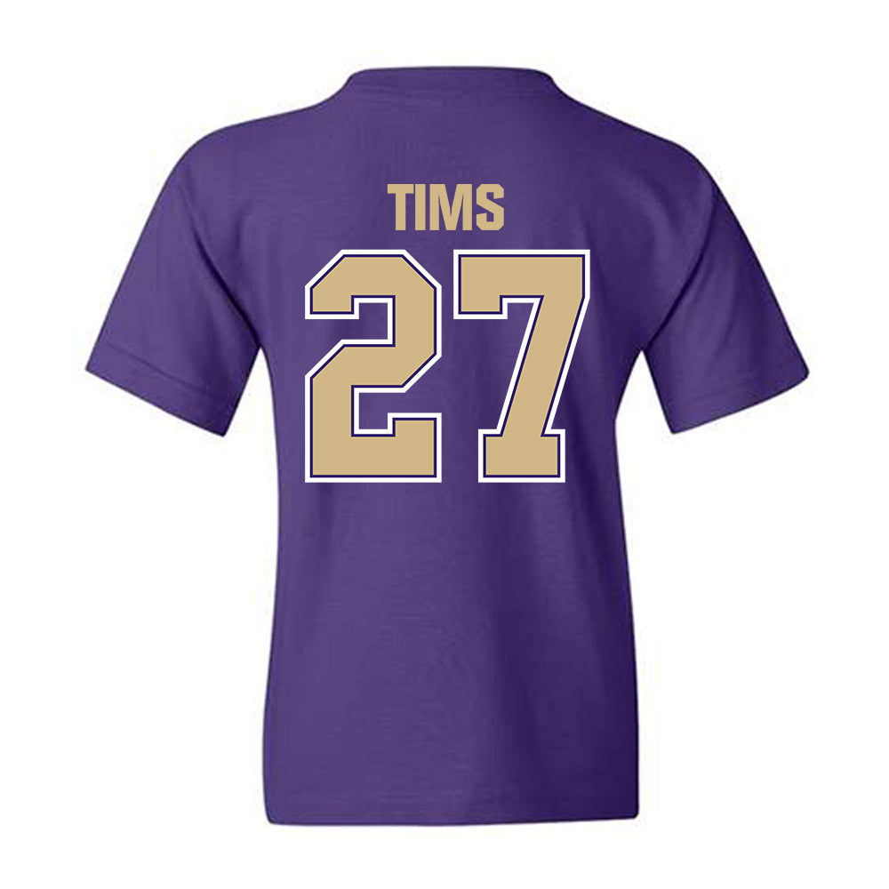 Washington - NCAA Baseball : Justin Tims - Classic Shersey Youth T-Shirt-1