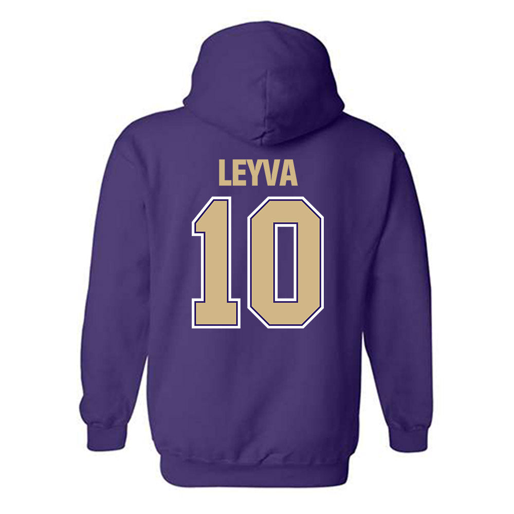 Washington - NCAA Women's Soccer : Andrea Leyva - Classic Shersey Hooded Sweatshirt-1