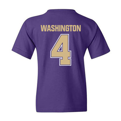 Washington - NCAA Football : Jordan Washington - Classic Shersey Youth T-Shirt-1